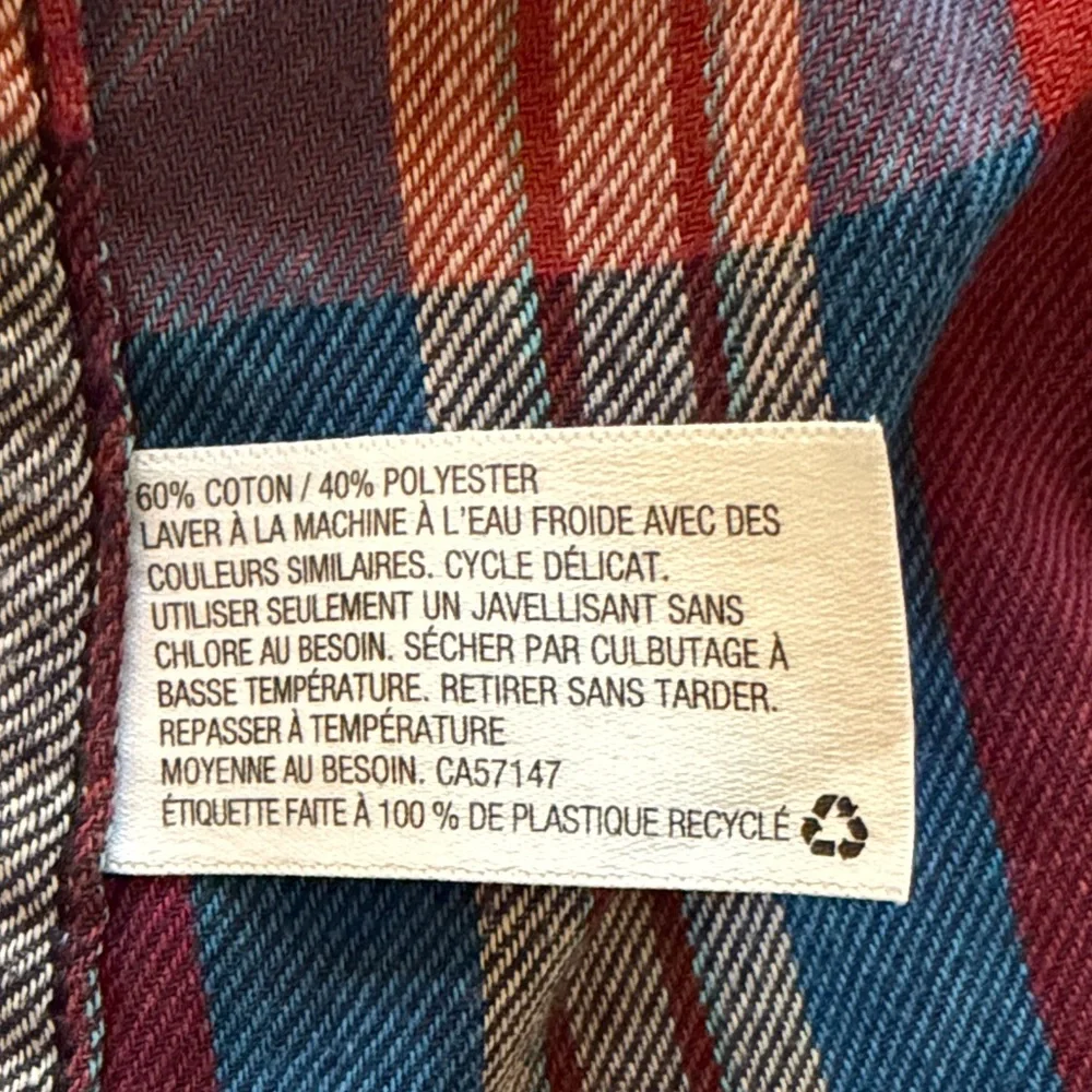 Mossimo Supply Co. Red and Blue Plaid Shirt - Picture 5 of 5